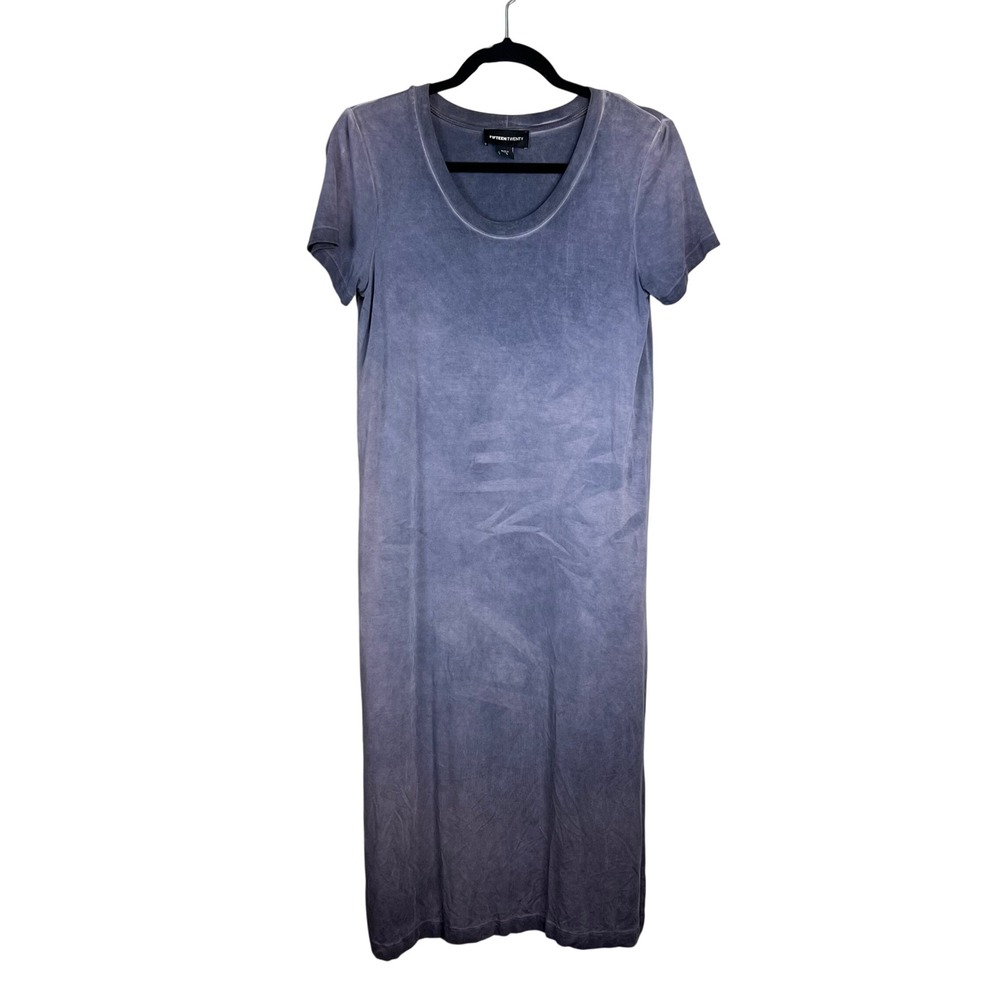 Fifteen Twenty Midi T Shirt Dress Size S Acid Wash Soft Goth Boho Grunge NEW